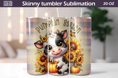 Cow Pumpkin Tumbler | Pumpkin Season Tumbler Product Image 1
