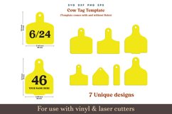Cow tag svg, Cow ear tags svg Template, Cow tag outlined svg, Cow ear tags Cut files, Silhouette Cricut Glowfroge Laser cut file DXF