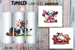 Watercolor cow fashion wrap Product Image 1