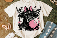 Highland Cow Valentine's Day PNG, Be Mine, Xoxo Png, Love Product Image 3