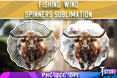 Cow Wind Spinners Sublimation | PNG Design | Cow PNG Design Product Image 1