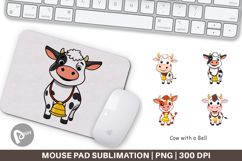 Mouse Pad Cow with Bell Product Image 1