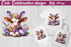Easter Animal with bunny ears | Easter clipart Product Image 1