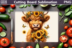 Highland Cow Cutting Board | Mothers Day Cutting Board Product Image 1