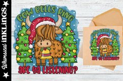 Cow Bells Ring- Scottish Highland Sublimation Clipart Product Image 1