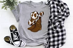Cowboy boots PNG Cowboy hat PNG Western sublimation PNG