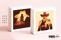 Western Cowboy 3D Shadow Box Bundle Product Image 1
