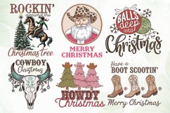 Cowboy Christmas PNG Bundle Sublimation Product Image 3