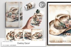 Digital Paper Cowboy Decor Product Image 1