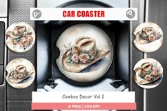 Car Coaster Cowboy Decor Product Image 1