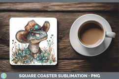 GorgeousCowboy Square Coaster design.