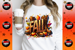 Cowboy Checkered Fall Png, Fall Pumpkin, Howdy Png, Fall Png Product Image 3