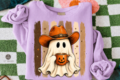 Cowboy Ghost PNG,Western Halloween Spooky Season Sublimation Product Image 1