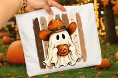 Cowboy Ghost PNG,Western Halloween Spooky Season Sublimation Product Image 3
