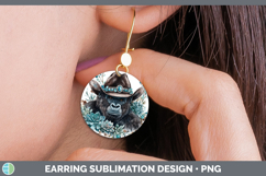 GorgeousCowboy Round Earrings design.