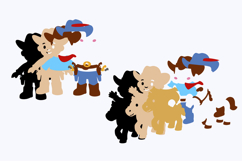 Cowboy &amp; Cowgirl Elements 3D SVG and PNG Product Image 3