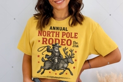 Cowboy Santa Claus PNG, Western Christmas shirt, North Pole Product Image 3