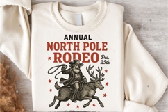 Cowboy Santa Claus PNG, Western Christmas shirt, North Pole Product Image 5