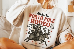 Cowboy Santa Claus PNG, Western Christmas shirt, North Pole Product Image 6