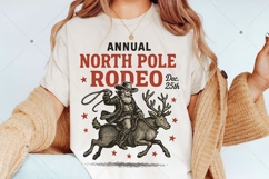 Cowboy Santa Claus PNG, Western Christmas shirt, North Pole Product Image 2