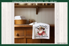 Have Yourself a Country Christmas, Cowboy Santa, Sublimation Product Image 3