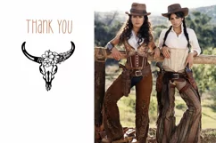 Cow skull western cowgirl Tumbler wrap 20oz sublimations Product Image 3