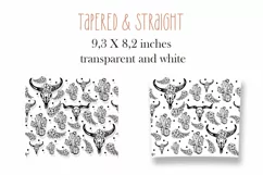 Cow skull western cowgirl Tumbler wrap 20oz sublimations Product Image 2