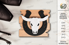 Cowboy tiered tray decors Laser Cut. Western SVG Product Image 9