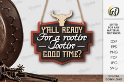 Cowboy welcome signs Bundle Laser Cut. Western SVG Product Image 6