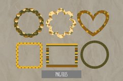Cowboy with Vintage Color Seamless Pattern Frame Set Product Image 1