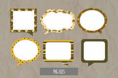 Cowboy with Vintage Color Seamless Speech Bubbles Product Image 1