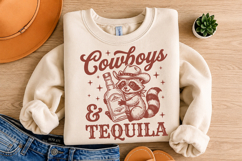 Cowboys &amp; Tequila SVG, Cute Raccoon Western Product Image 3