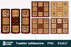 Cute cow coffee tumbler | Coffee quotes tumbler PNG Product Image 1