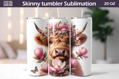 Highland Cow Tumbler I Cute Cow Magnolia Tumbler Product Image 1
