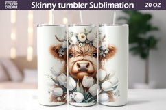 Highland Cow Tumbler I Cute Cow Tulip Tumbler Product Image 1