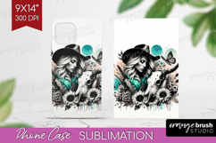 Cowgirl Phone Case PNG - Country Girl Case PNG Sublimation Product Image 1