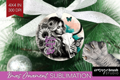 Cowgirl Ornament PNG - Country Girl PNG Sublimation Product Image 1