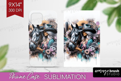 Cowgirl Phone Case PNG - Country Girl Case PNG Sublimation Product Image 1