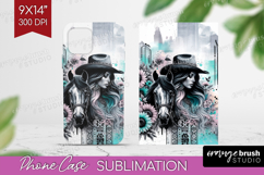 Cowgirl Phone Case PNG - Country Girl Case PNG Sublimation Product Image 1
