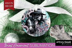 Cowgirl Ornament PNG - Country Girl PNG Sublimation Product Image 1