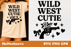 Wild West Cutie Clipart | Coquette Cowgirl SVG Product Image 1