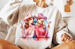 cowgirl besties duo png, cowgirl friends clipart sublimation, best friend cowgirl png design, girly cowgirl duo sublimation, western besties png file, trendy cowgirl friendship clipart, rodeo cowgirl duo design, country girl best friends png, rustic cowgi