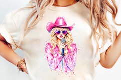 cowgirl blonde pink hat png, western sunglasses cowgirl clipart, girly cowgirl sublimation design, blonde cowgirl png file, trendy cowgirl pink hat design, rustic western cowgirl sublimation, country girl sunglasses png art, rodeo cowgirl blonde clipart, 