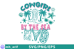 Western Summer Hand-drawn Design PNG SVG T-shirt Product Image 2