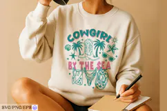 Western Summer Hand-drawn Design PNG SVG T-shirt Product Image 3