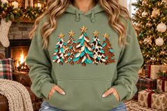 Western Christmas Trees PNG, Cowhide PNG Product Image 3
