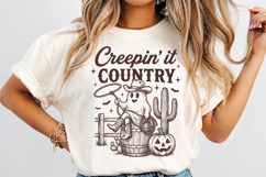 Cowgirl Halloween SVG,Spooky Western Ghost Design Product Image 2