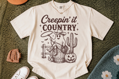 Cowgirl Halloween SVG,Spooky Western Ghost Design Product Image 3