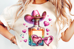 cowgirl love potion png, western potion bottle clipart, girly cowgirl sublimation design, cowgirl potion png file, whimsical western clipart png, rustic love potion cowgirl art, country girl potion bottle design, trendy cowgirl sublimation png, rodeo cowg
