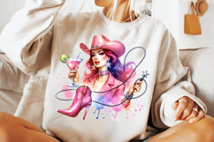 cowgirl pink sparkles png, girly cowgirl glitter clipart, sparkly western sublimation design, cowgirl pink aesthetic png, trendy western cowgirl sublimation, rustic glam cowgirl clipart, pink sparkles cowgirl png file, rodeo cowgirl glitter design, girly 